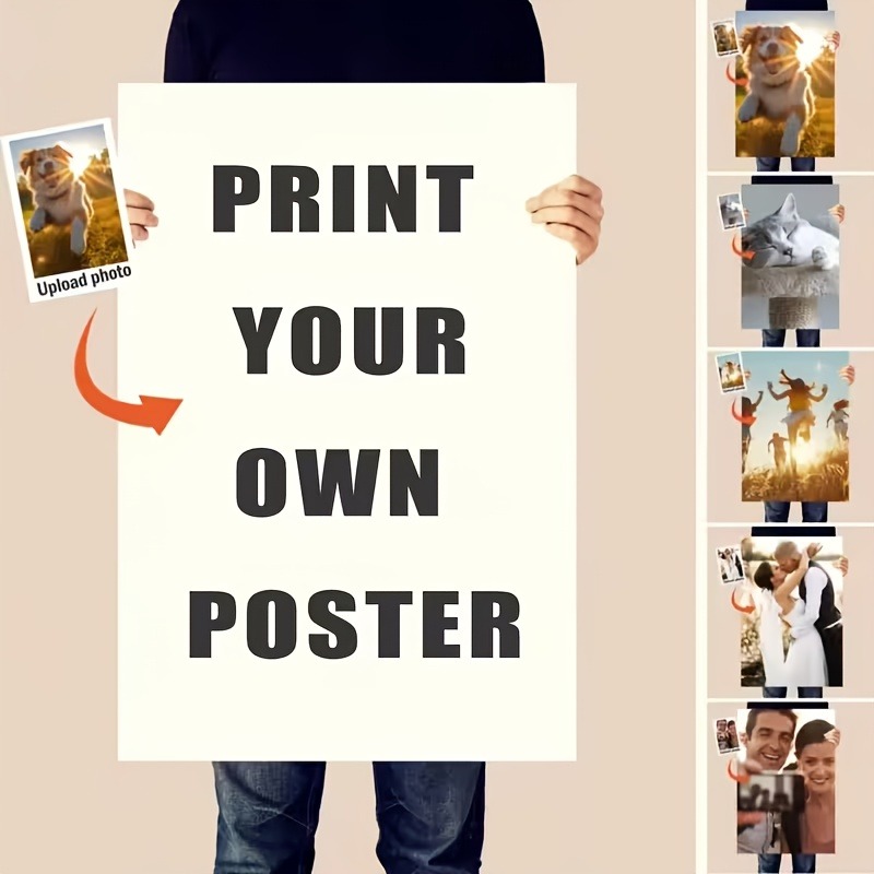 Photographic Memory - Personalisiertes ungerahmtes Foto-/Text-Poster – Laden Sie