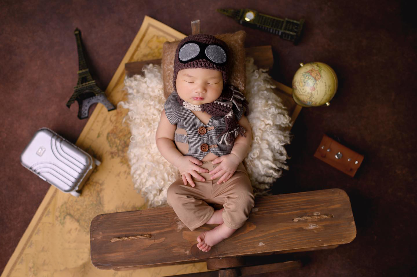 Photography Of Memories - Neugeborenen-Fotografie-Wickel- und Outfit-Set zum Erfangen von
