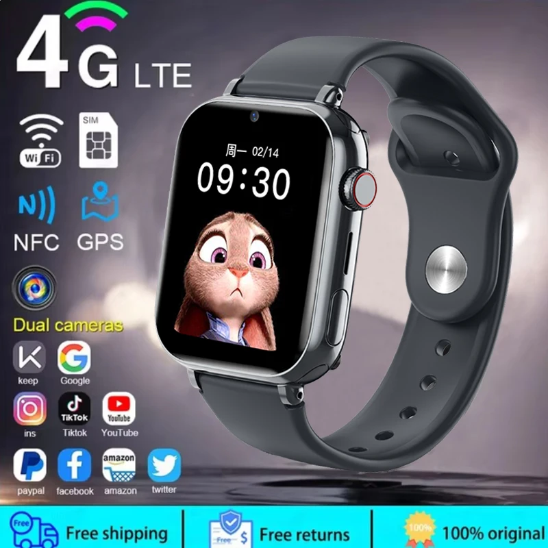 Photography History - 2025 Smartwatch für Kinder, LBS-Standort, SOS-Telefonanruf,