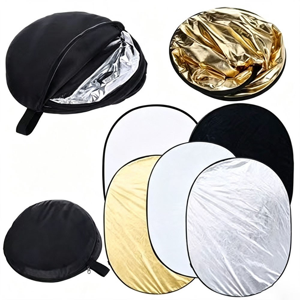 Reflector 5 In 1 - Tragbarer 5-in-1 Zusammenklappbarer Fotografie-Reflektor Lichtdiffusor mit