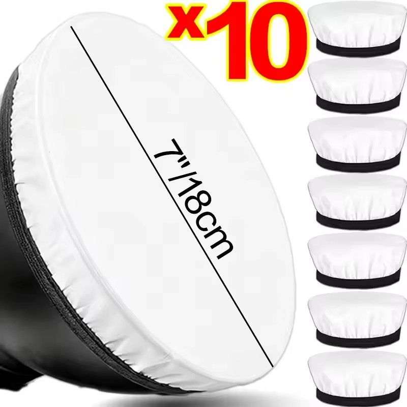Reflector 5 In 1 - 1/3/5/10 Stück 7-Zoll-Fotografie-Lichtdiffusor-Tuch Standard-Studio-Stroboskop-Reflektor für Fernsehaufnahmen