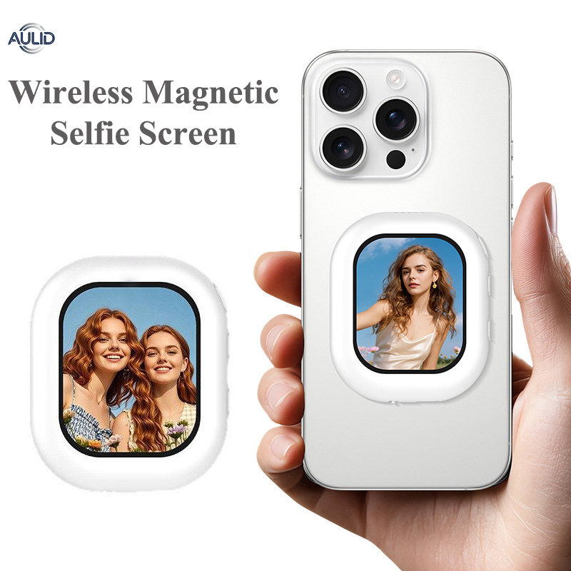 Photography Is - Kabelloser Mini-Magnet-Selfie-Bildschirmmonitor für iPhone 17/16 Android-Handys