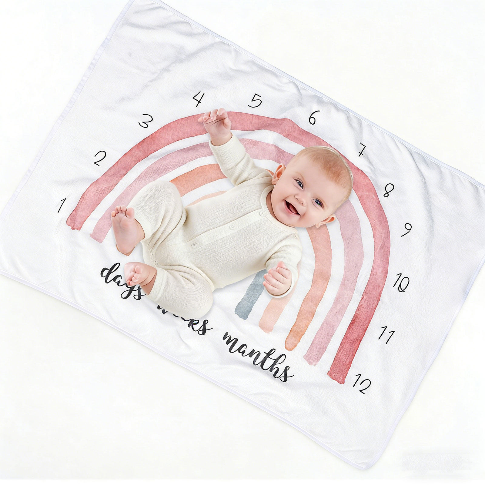 Regenbogen-Flanell-Babydecke W – Photography Of Memories Bewertung und Preis