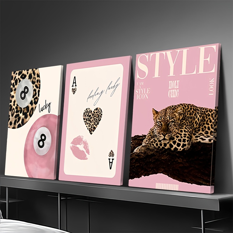 3-teiliger Leoparden-Geparden- – Photography Types Bewertung und Preis