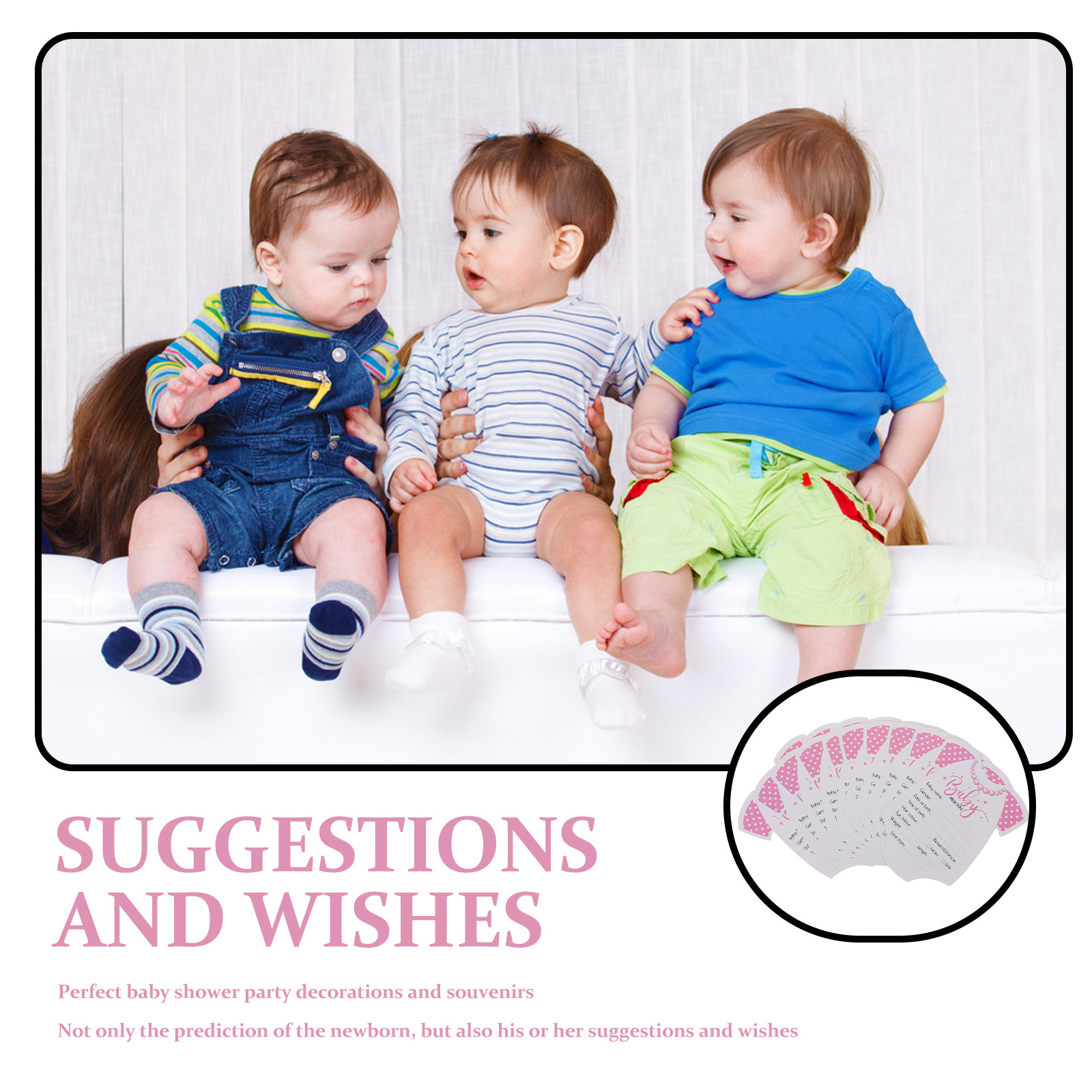 20 Stück Baby-Shower-Vorhersag – Photography Meaning Bewertung und Preis