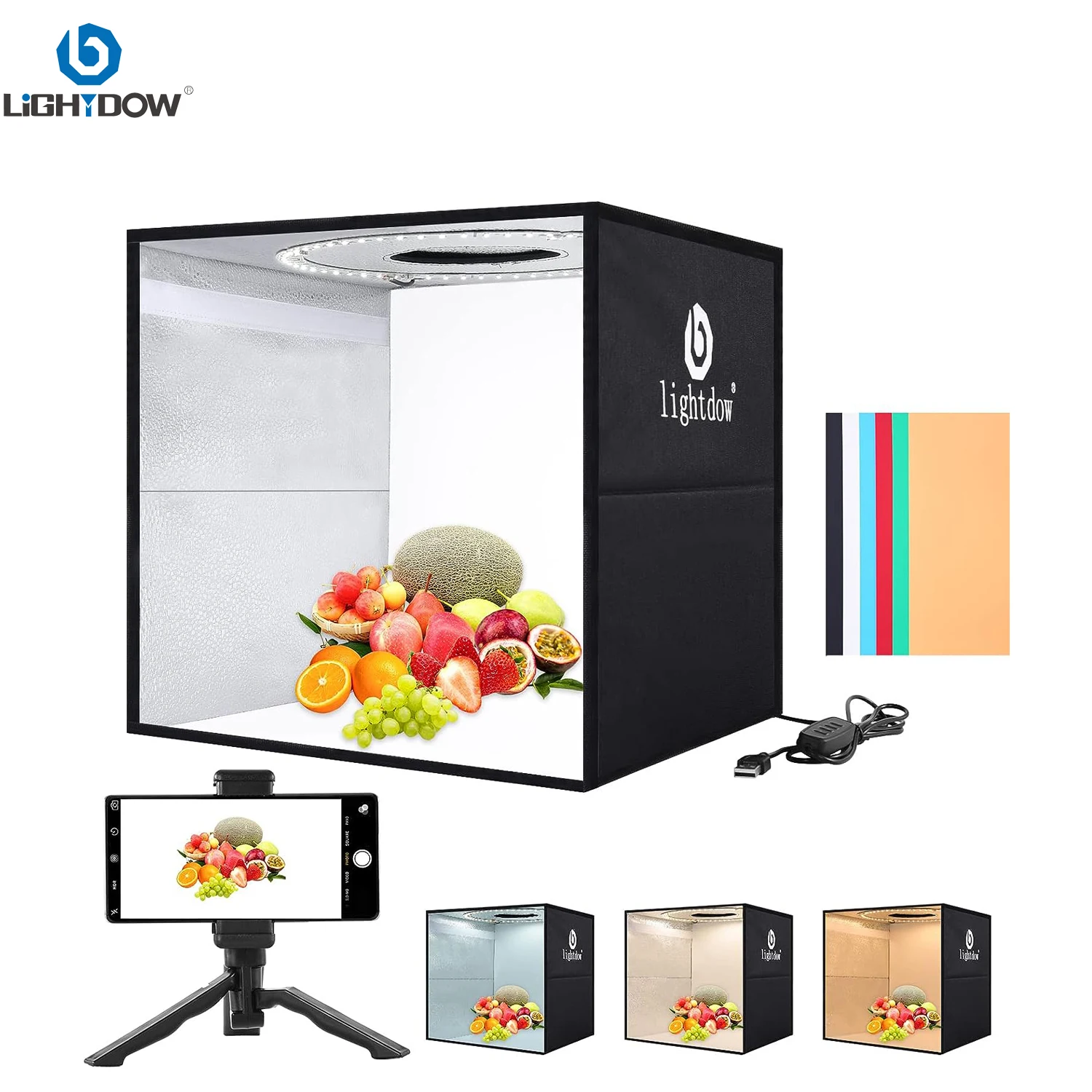 Lightdow Dimmbare Fotobox, LED – Photography Treatment Bewertung und Preis